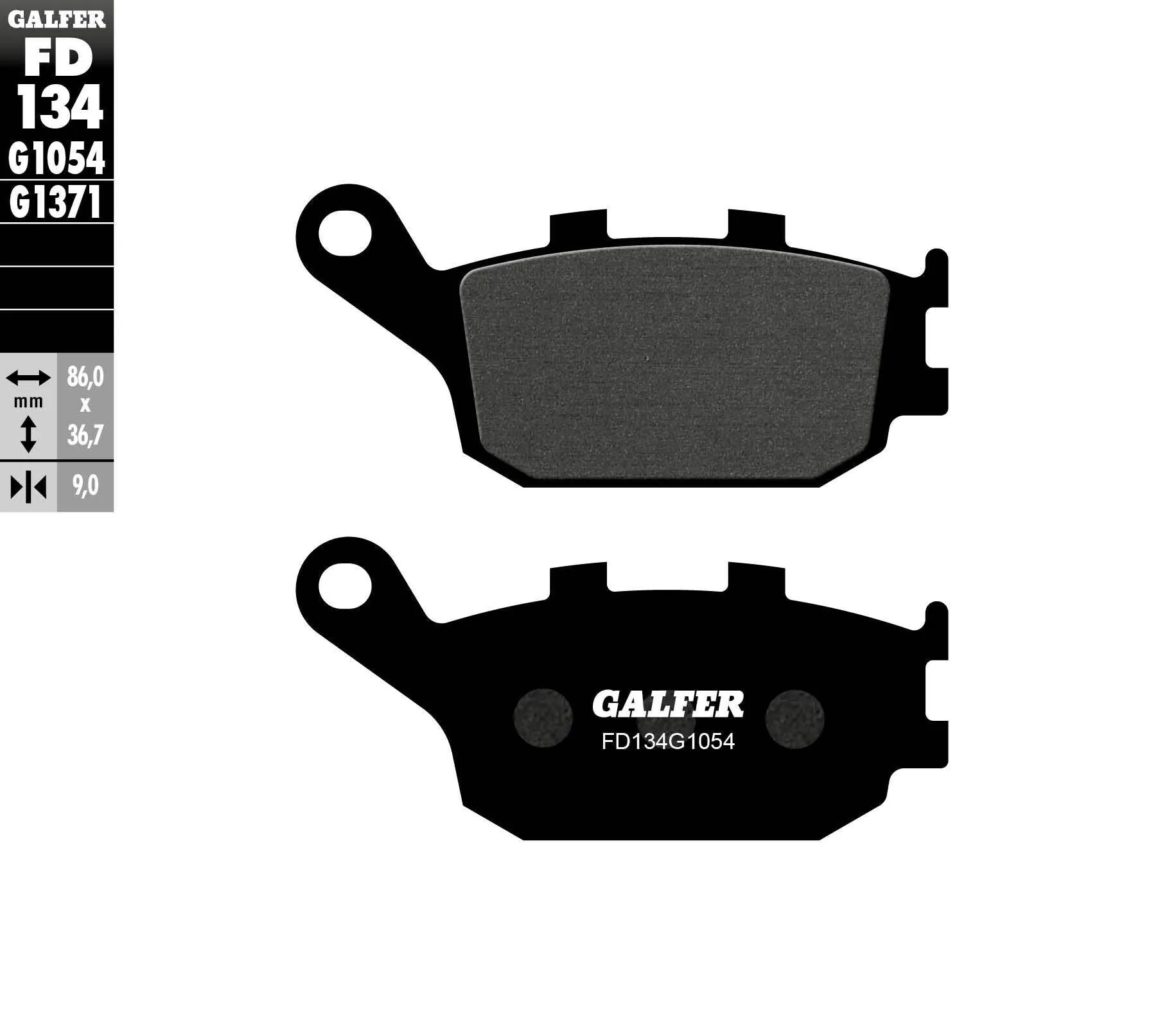 GALFER FD134G1054 Semi-Metallic Brake Pads