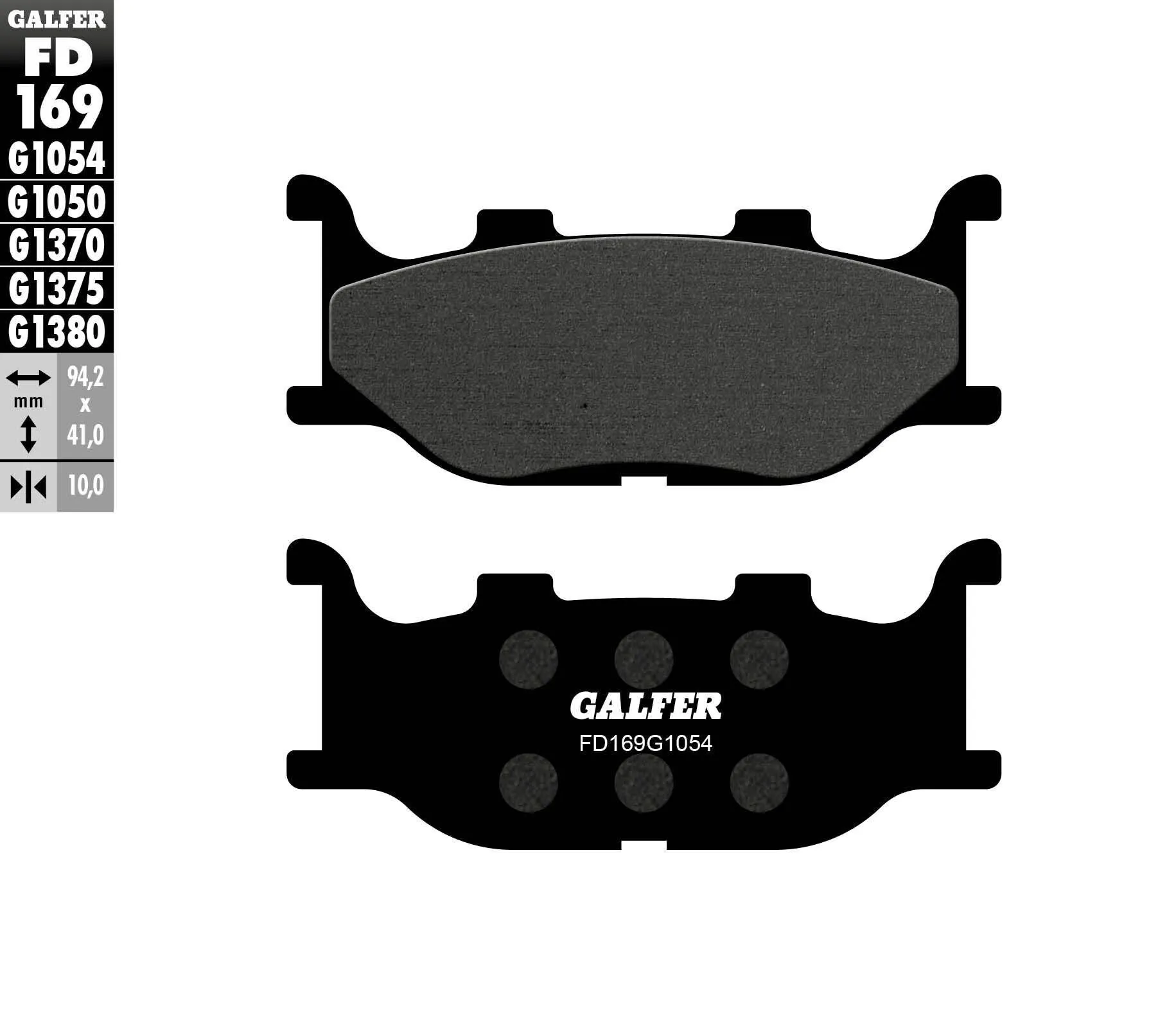 GALFER FD169G1054 Semi-Metallic Brake Pads