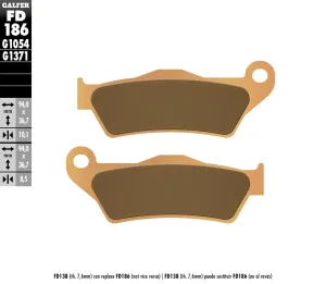 GALFER FD186G1371 HH Sintered Brake Pads