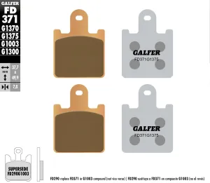 GALFER FD371G1375 HH Sintered Brake Pads