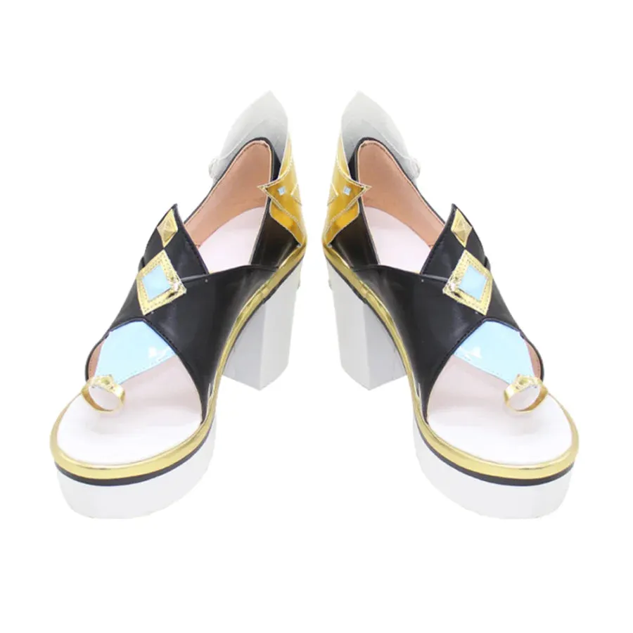 Genshin Impact Shenhe Cosplay Shoes Women High Heels C00934