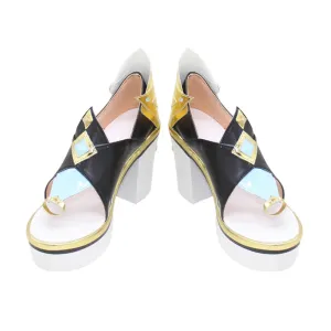 Genshin Impact Shenhe Cosplay Shoes Women High Heels C00934