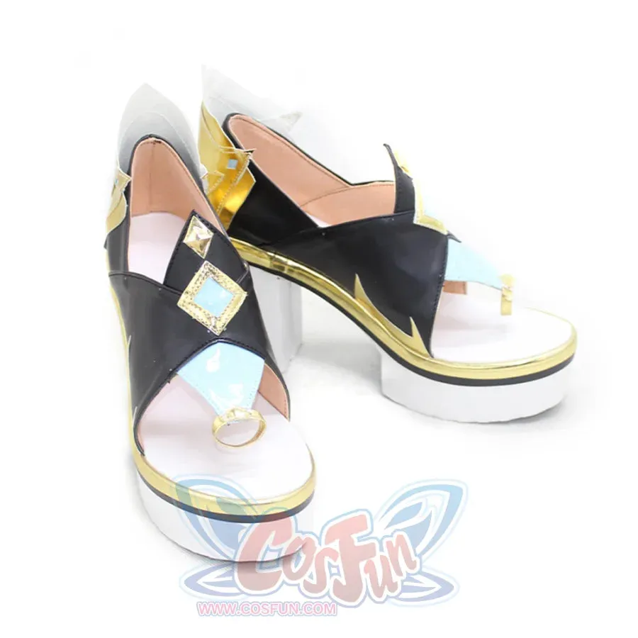 Genshin Impact Shenhe Cosplay Shoes Women High Heels C00934