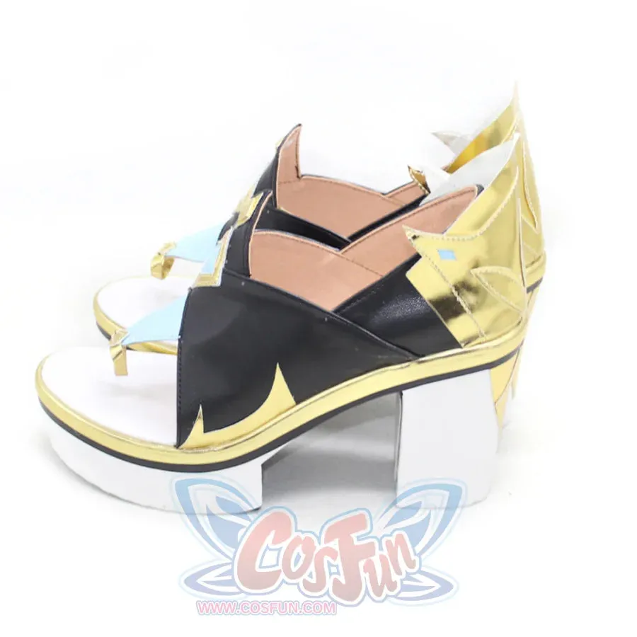 Genshin Impact Shenhe Cosplay Shoes Women High Heels C00934