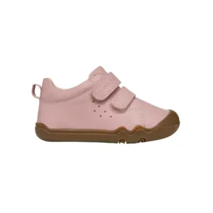 Geox Steppieup Barefoot Leather Riptape Shoe Pink