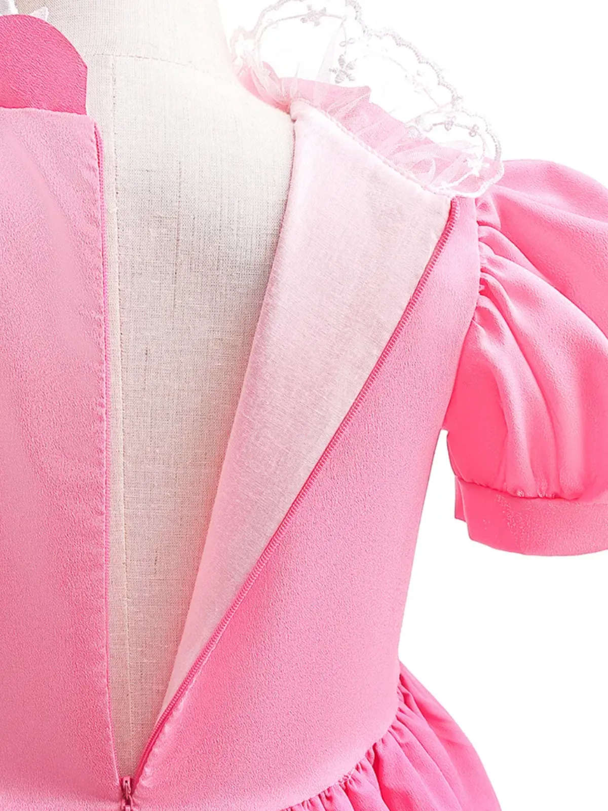 Girls Enchanting Peach Inspired Costume Dress