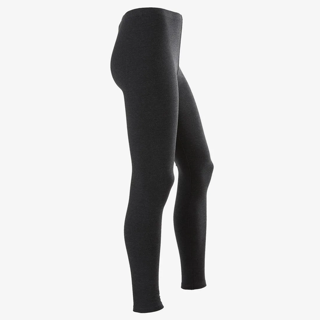Girls' Gym Leggings 100 - Printed Dark Grey