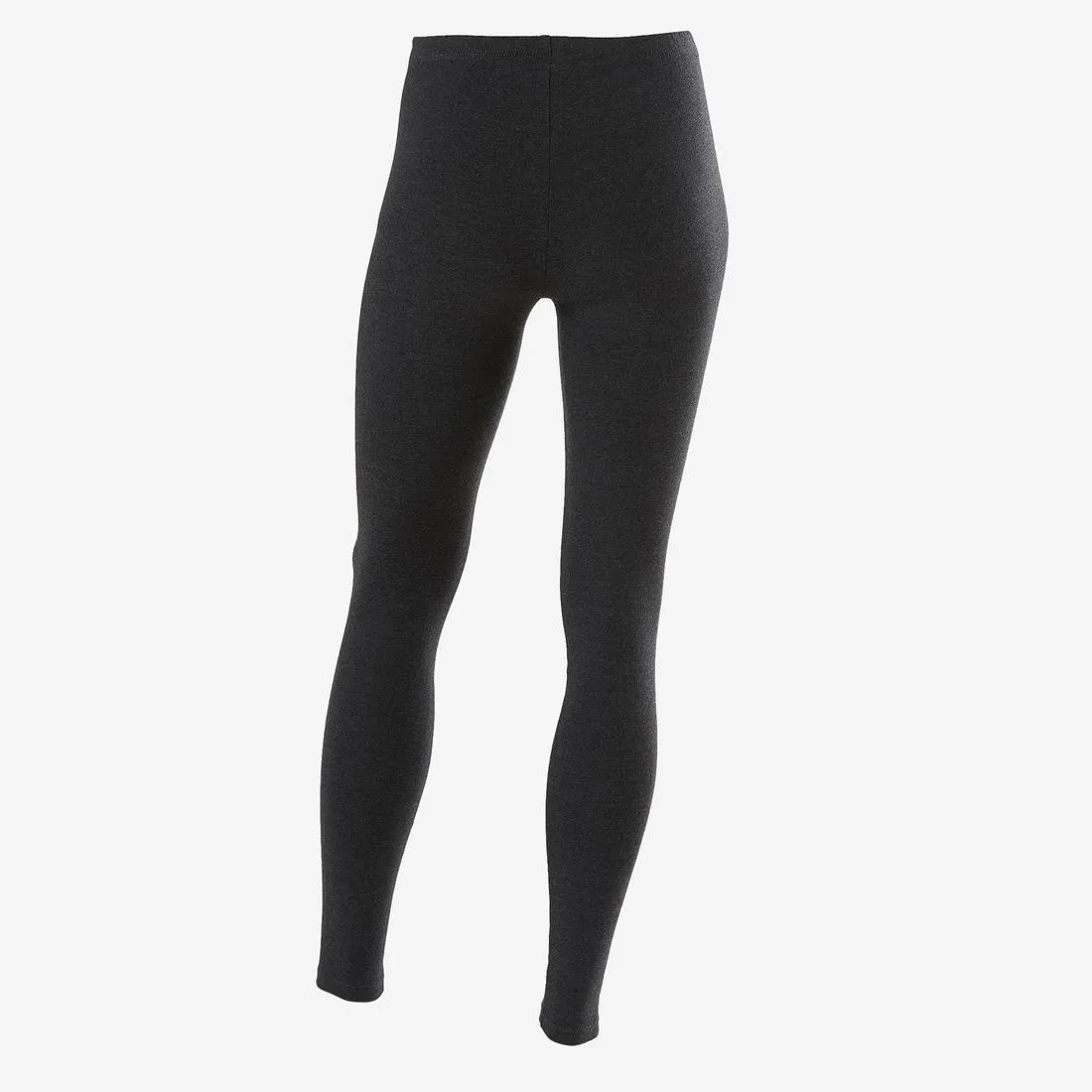 Girls' Gym Leggings 100 - Printed Dark Grey