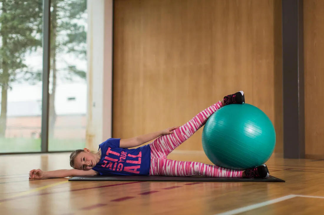 Girls' Printed Gym Leggings - Pink