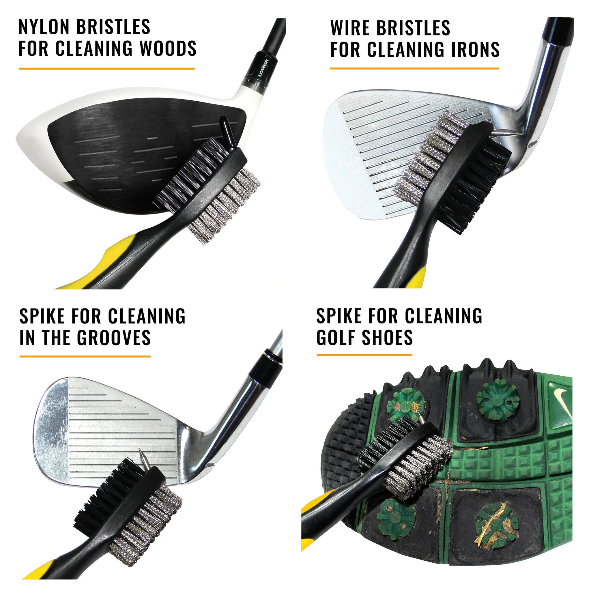 Golf Club Brush Yellow