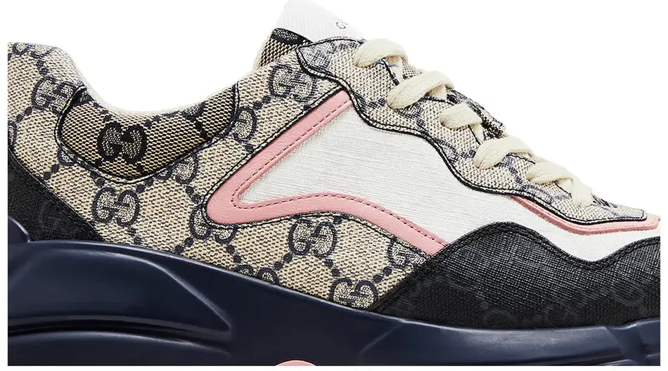 Gucci Rhyton Sneaker 'Beige Blue Monogram' Sneakers for Women