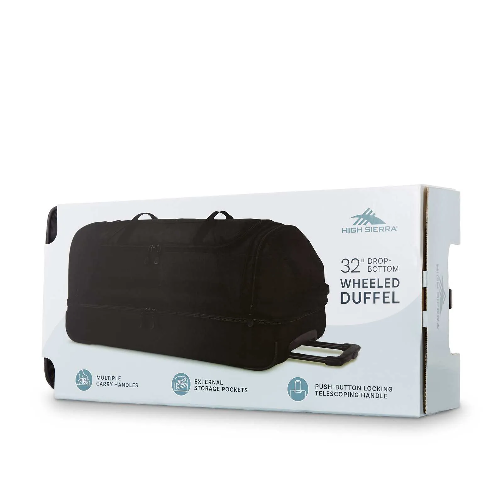 High Sierra Boxed 81cm Wheeled Duffel Black