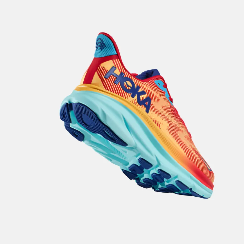 Hoka Clifton 9 Men's Running  Shoes -Cerise/Cloudless