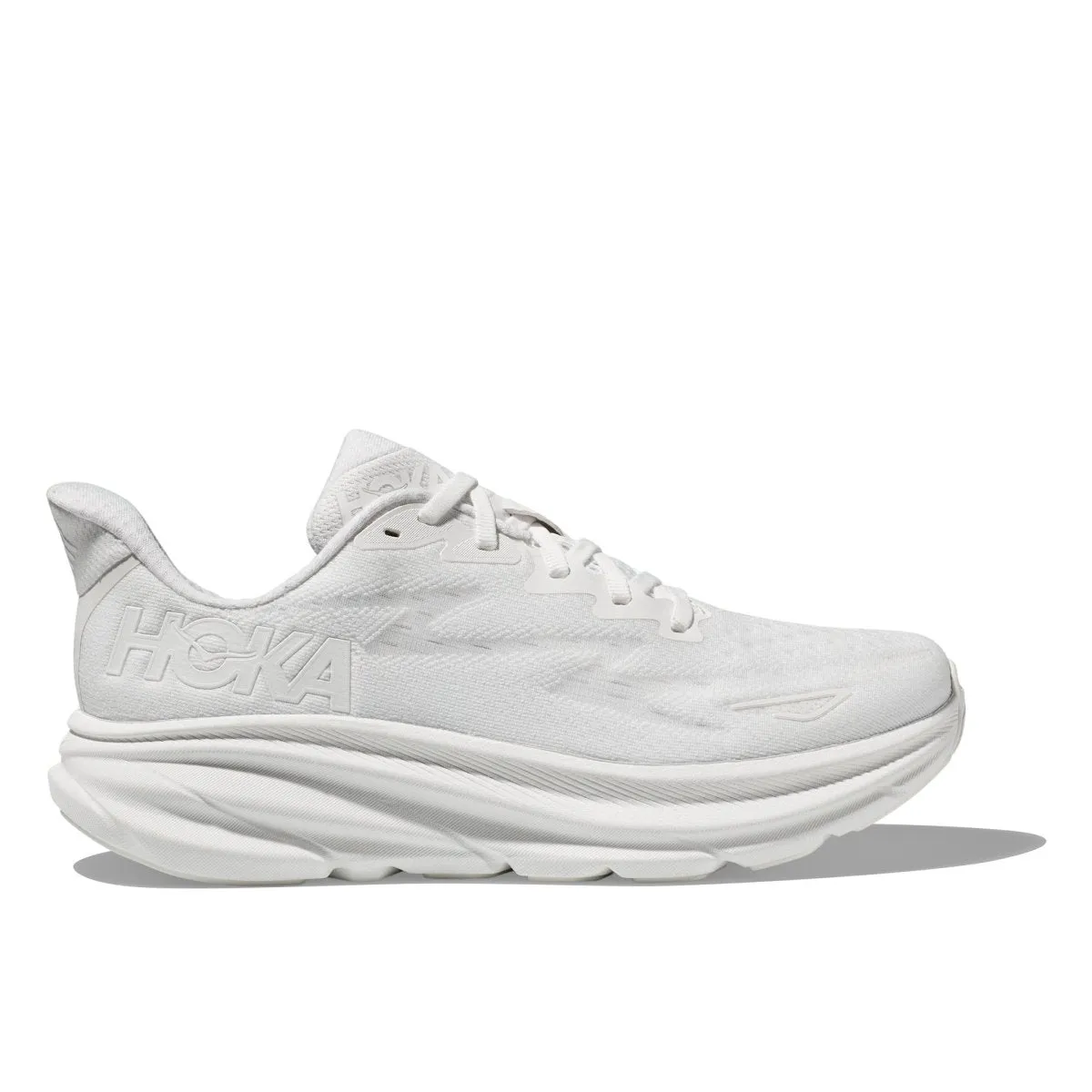 Hoka - Clifton 9 - White/White - Men's