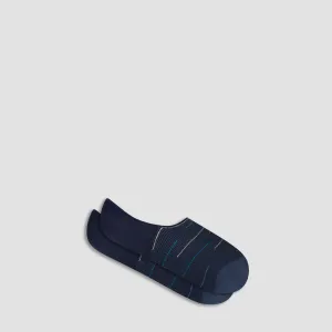 Interrupted Stripe No-Show Socks