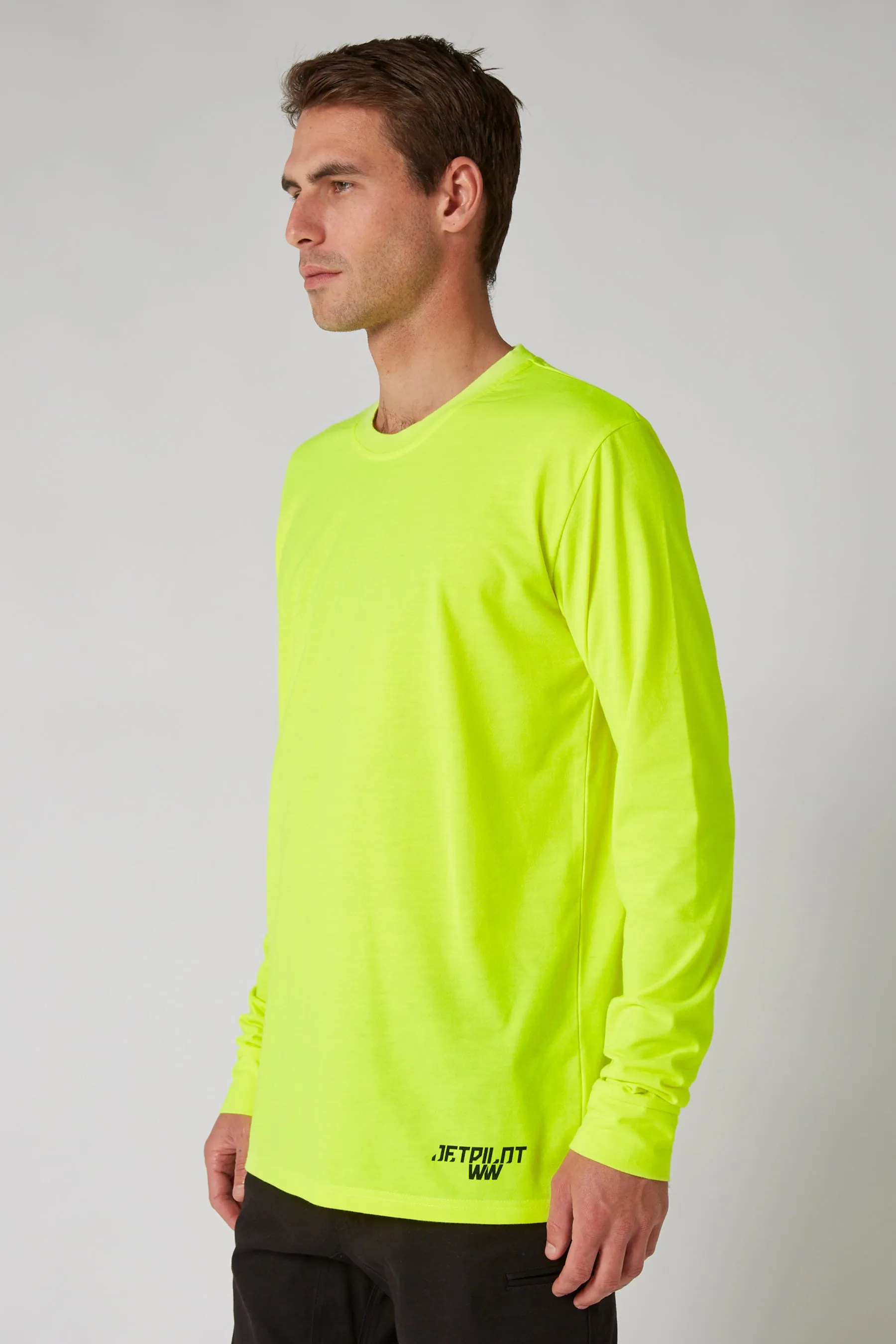 JP Low Hit Mens L/S Tee - Hi Vis Orange