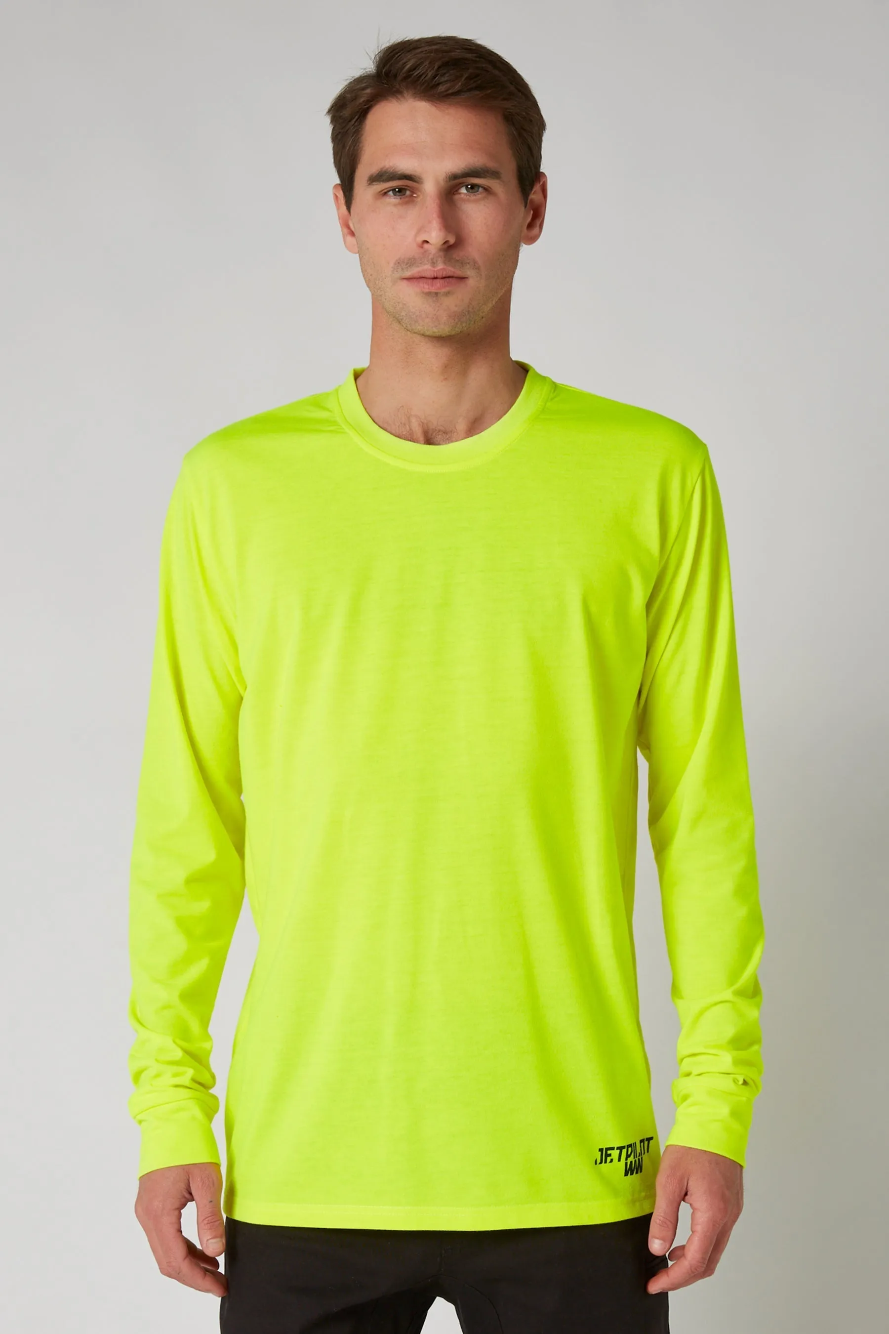 JP Low Hit Mens L/S Tee - Hi Vis Orange