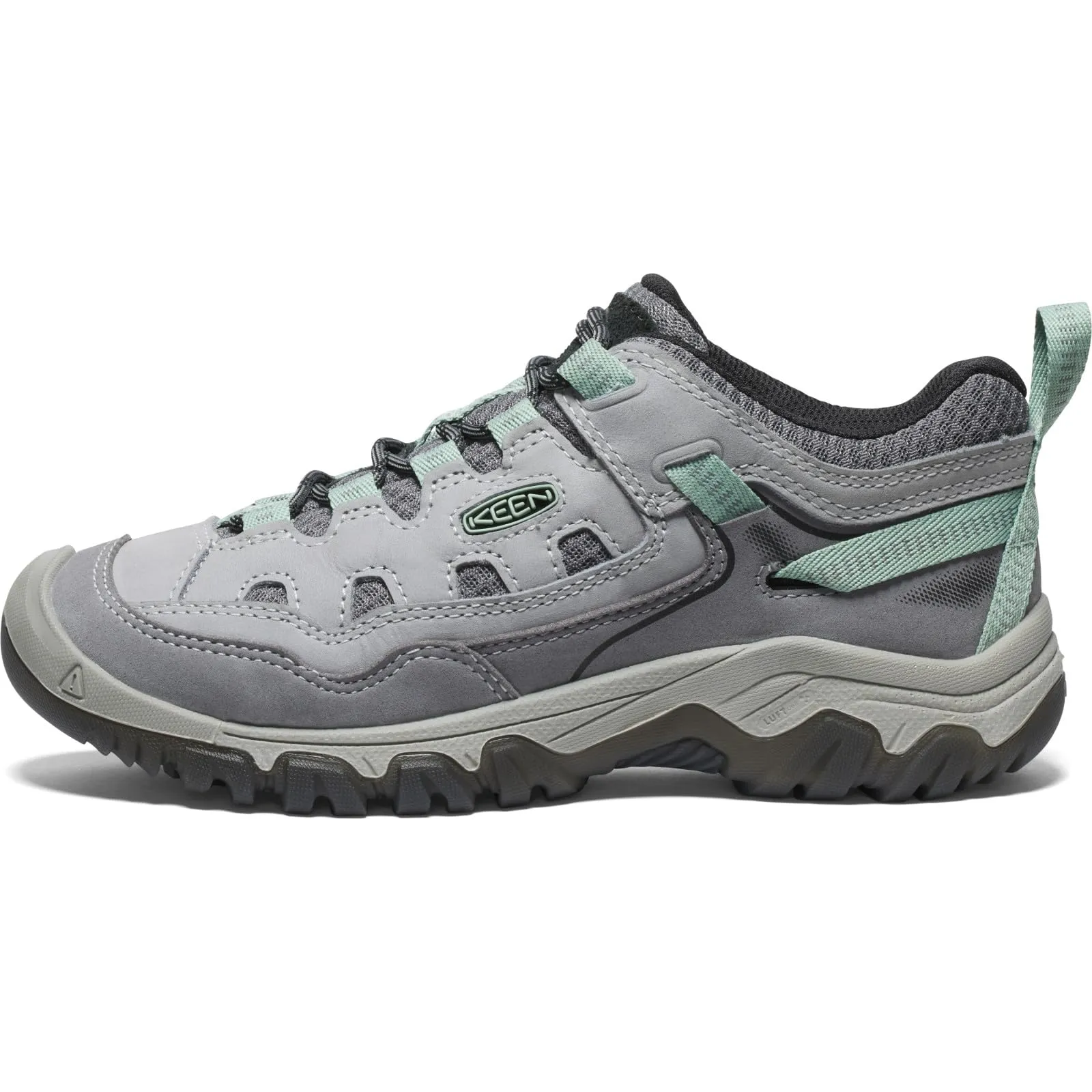 KEEN Women's Targhee 4 Vent Durable Breathable Hiking Shoes, Alloy/Granite Green, 11