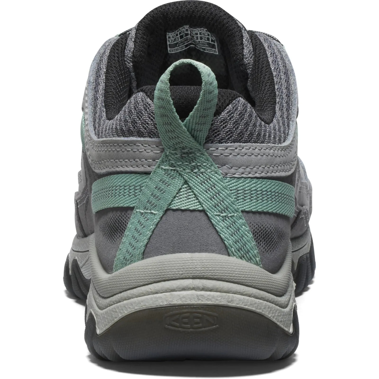 KEEN Women's Targhee 4 Vent Durable Breathable Hiking Shoes, Alloy/Granite Green, 11