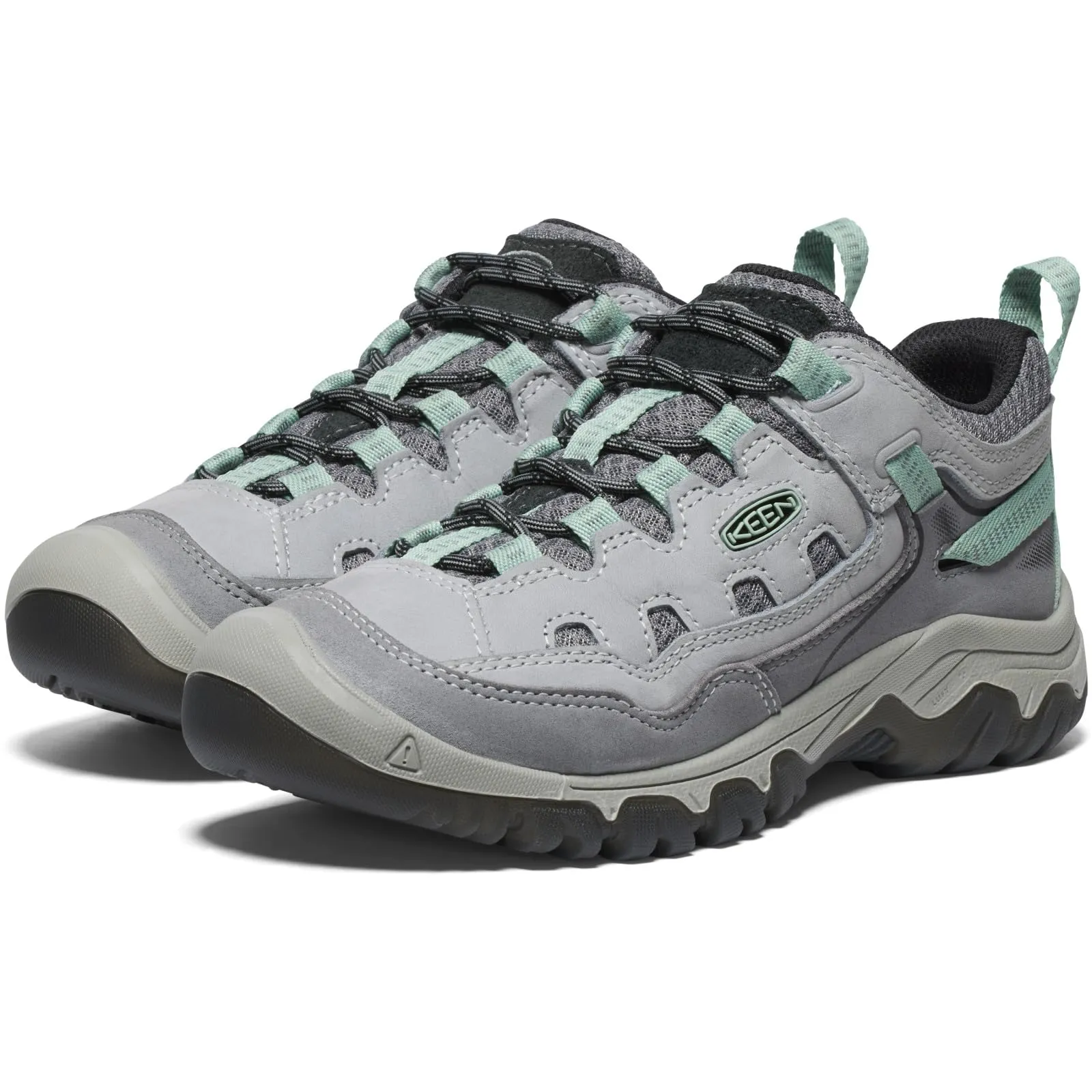 KEEN Women's Targhee 4 Vent Durable Breathable Hiking Shoes, Alloy/Granite Green, 11