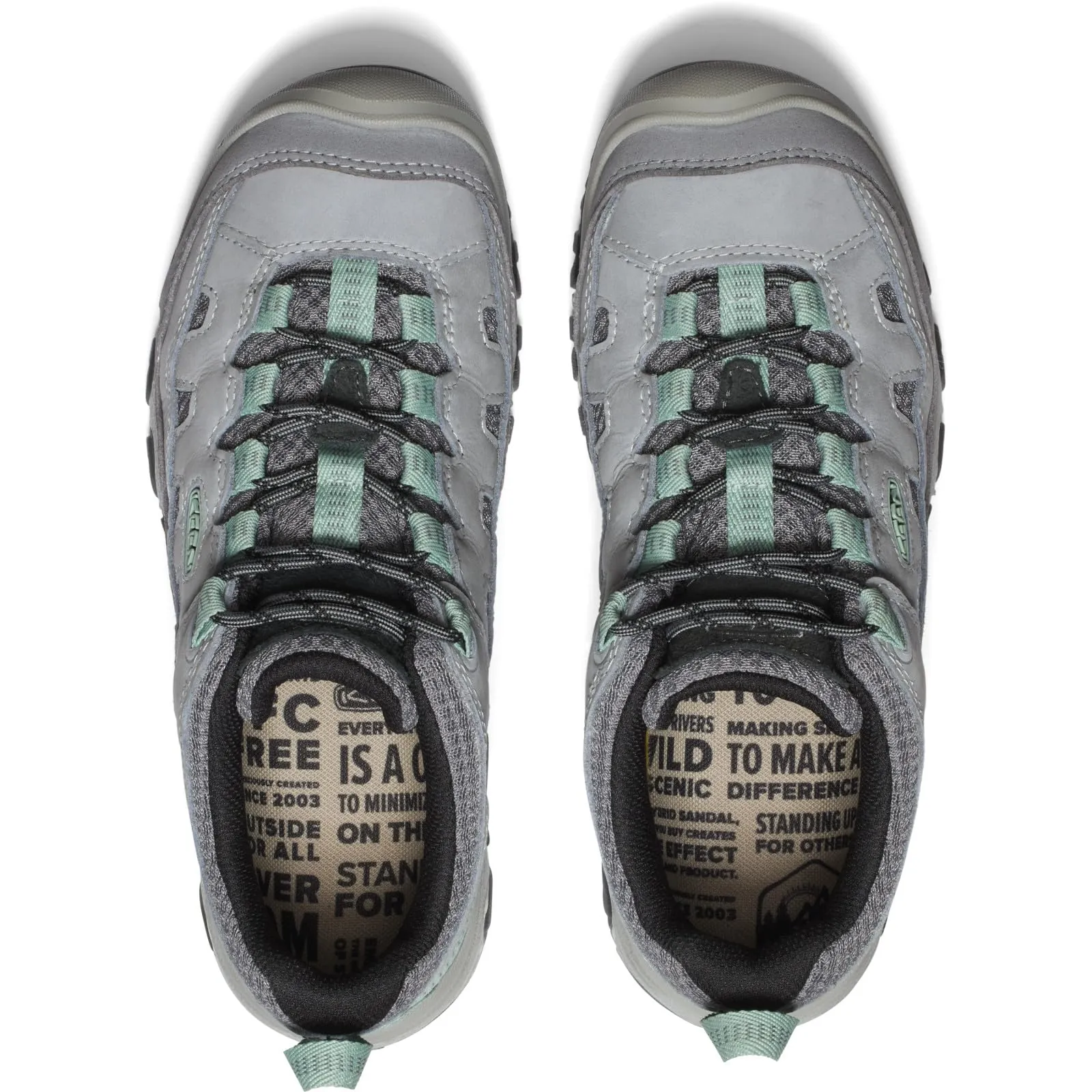 KEEN Women's Targhee 4 Vent Durable Breathable Hiking Shoes, Alloy/Granite Green, 11