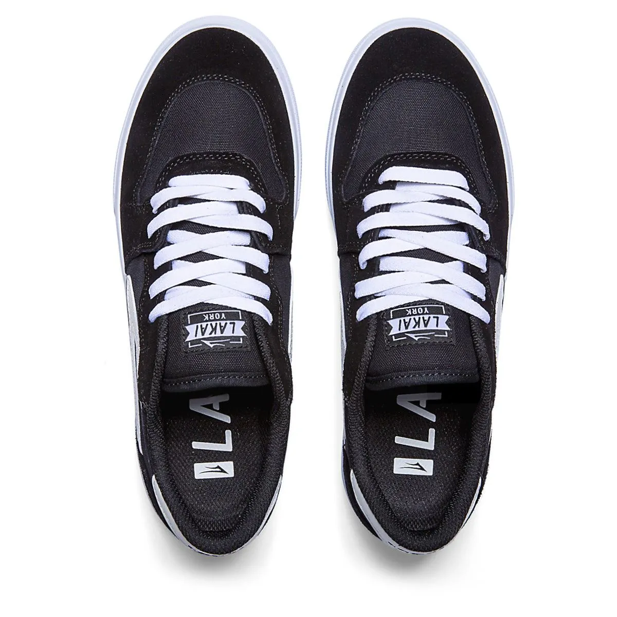Lakai York Skate Shoes - Black / White