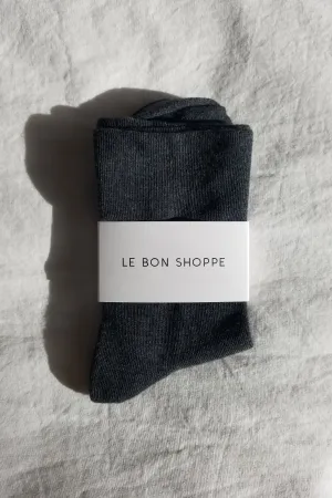 Le Bon Shoppe Sneaker Socks (Black)