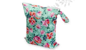 Mama Koala Wet Bag-WB02-Flowers with the green background