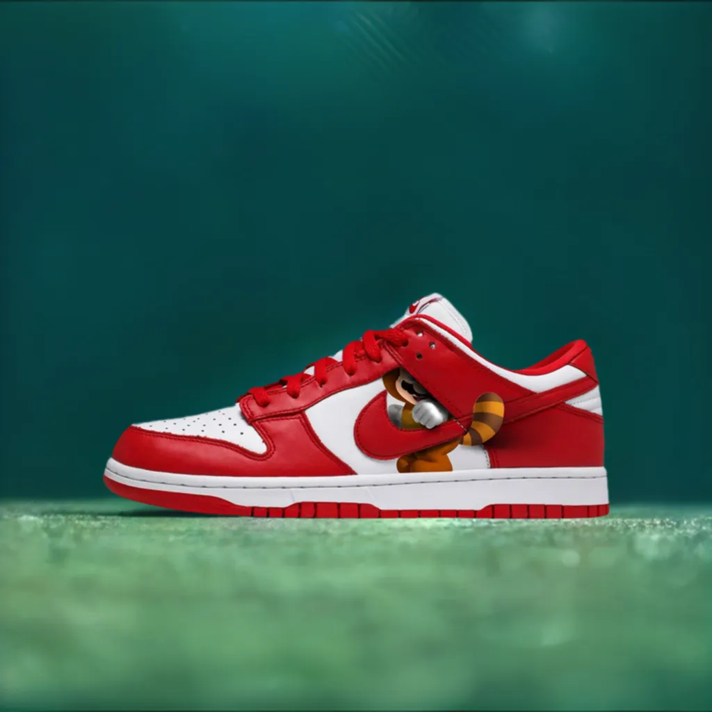 Mario Red Dunk Low "Too Fly"