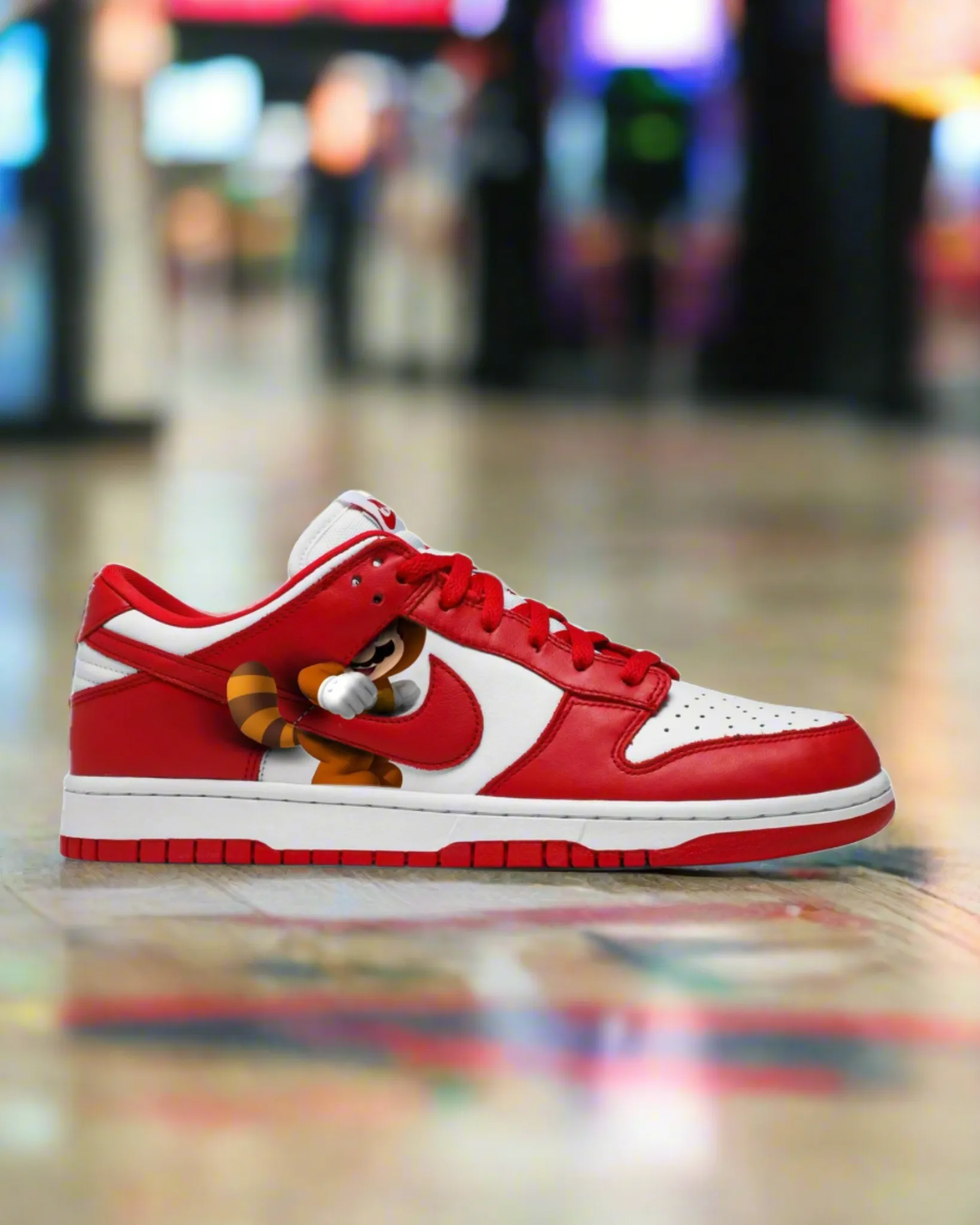 Mario Red Dunk Low "Too Fly"