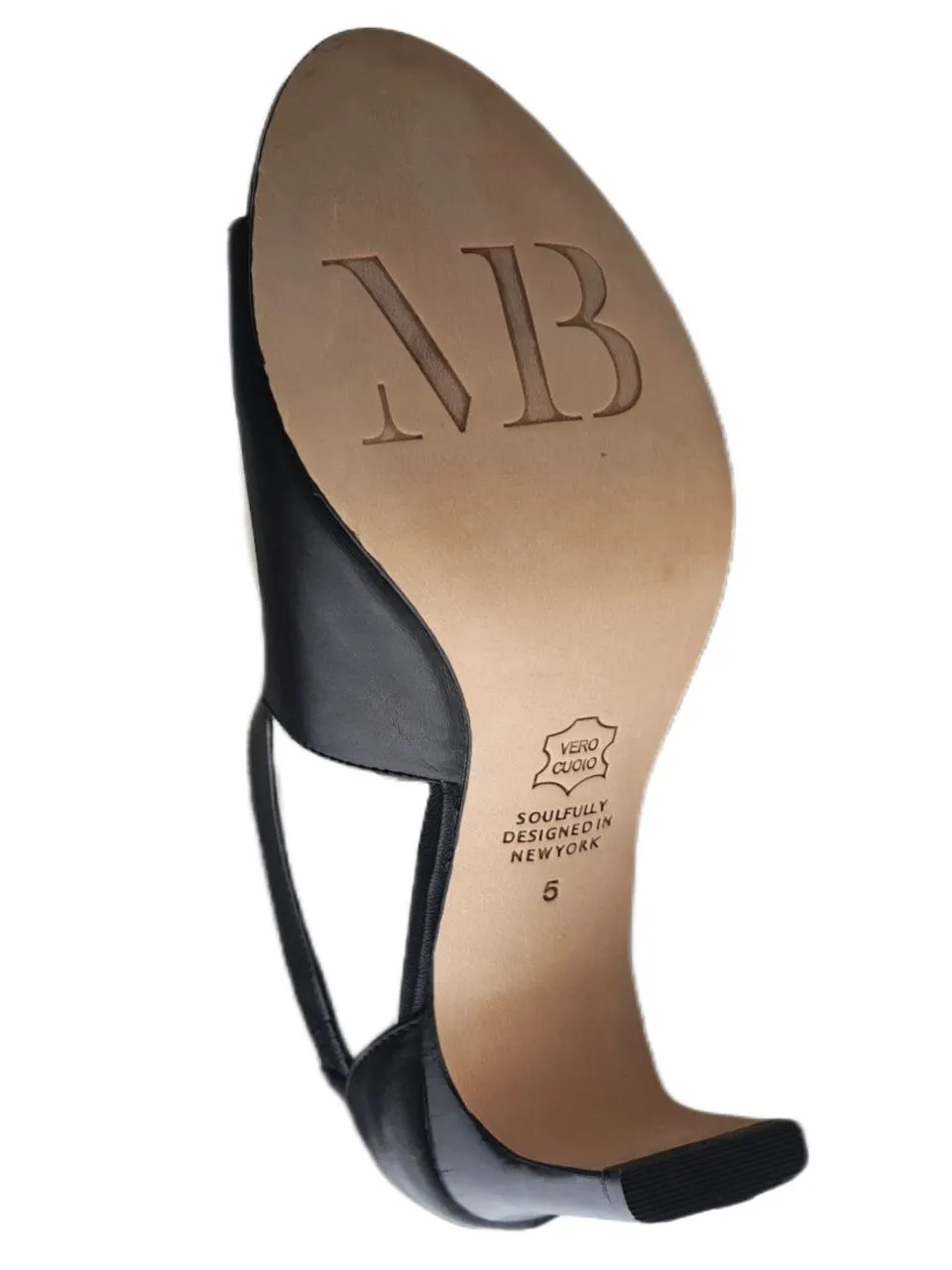 MATT BERNSON Women's Black Leather Lyra Pump #MB121 NWB