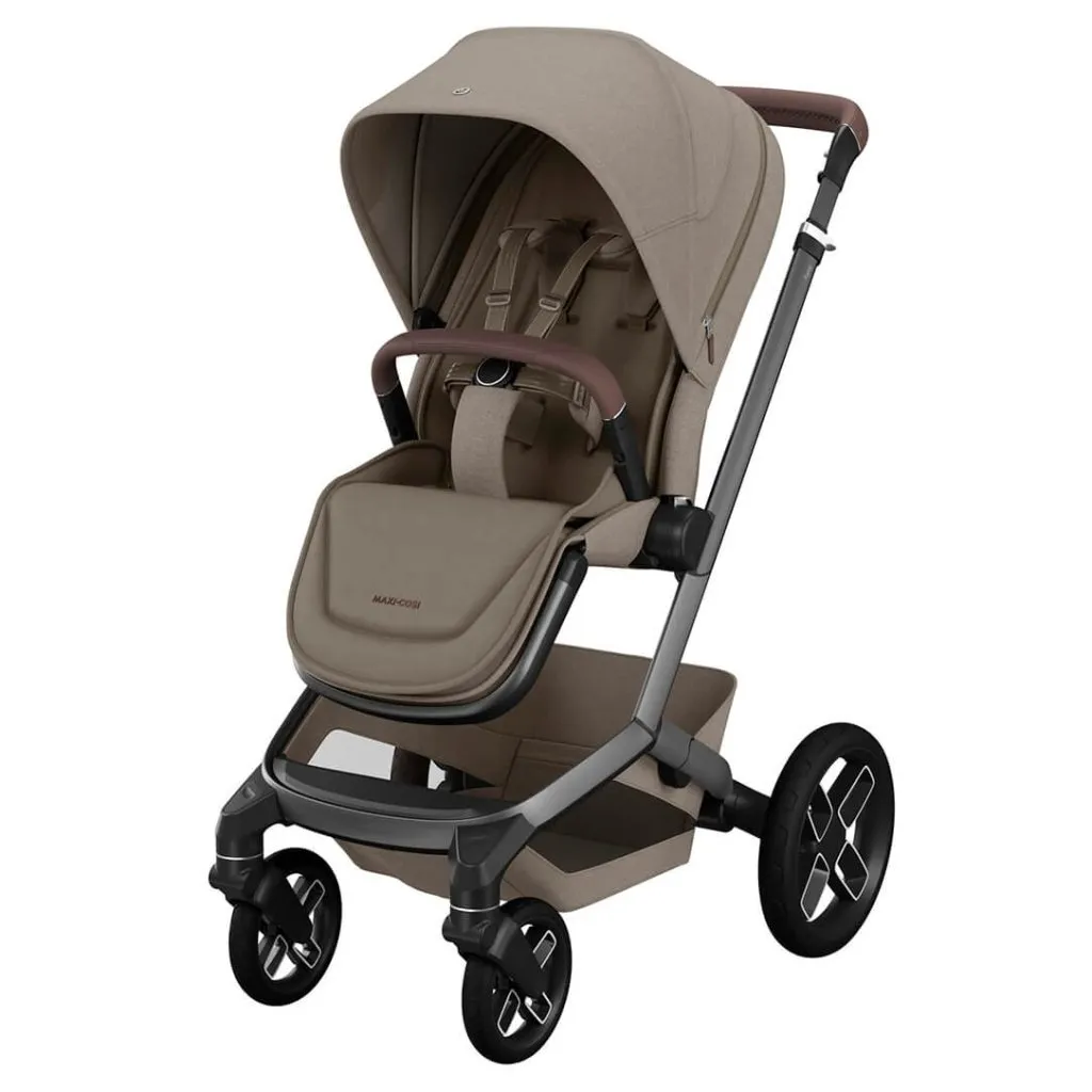 MAXI COSI Fame Stroller - Twillic Truffle (Black Wheels)