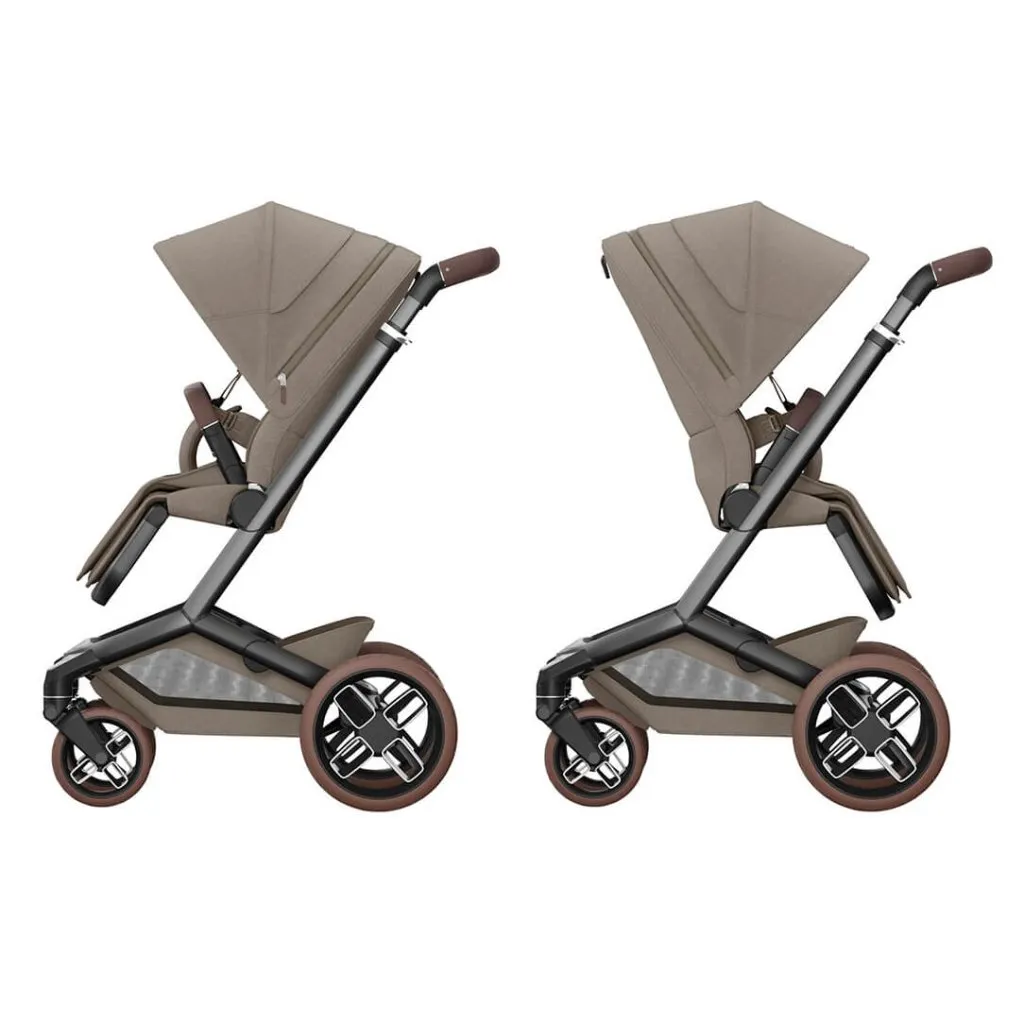 MAXI COSI Fame Stroller - Twillic Truffle Brown Wheels)