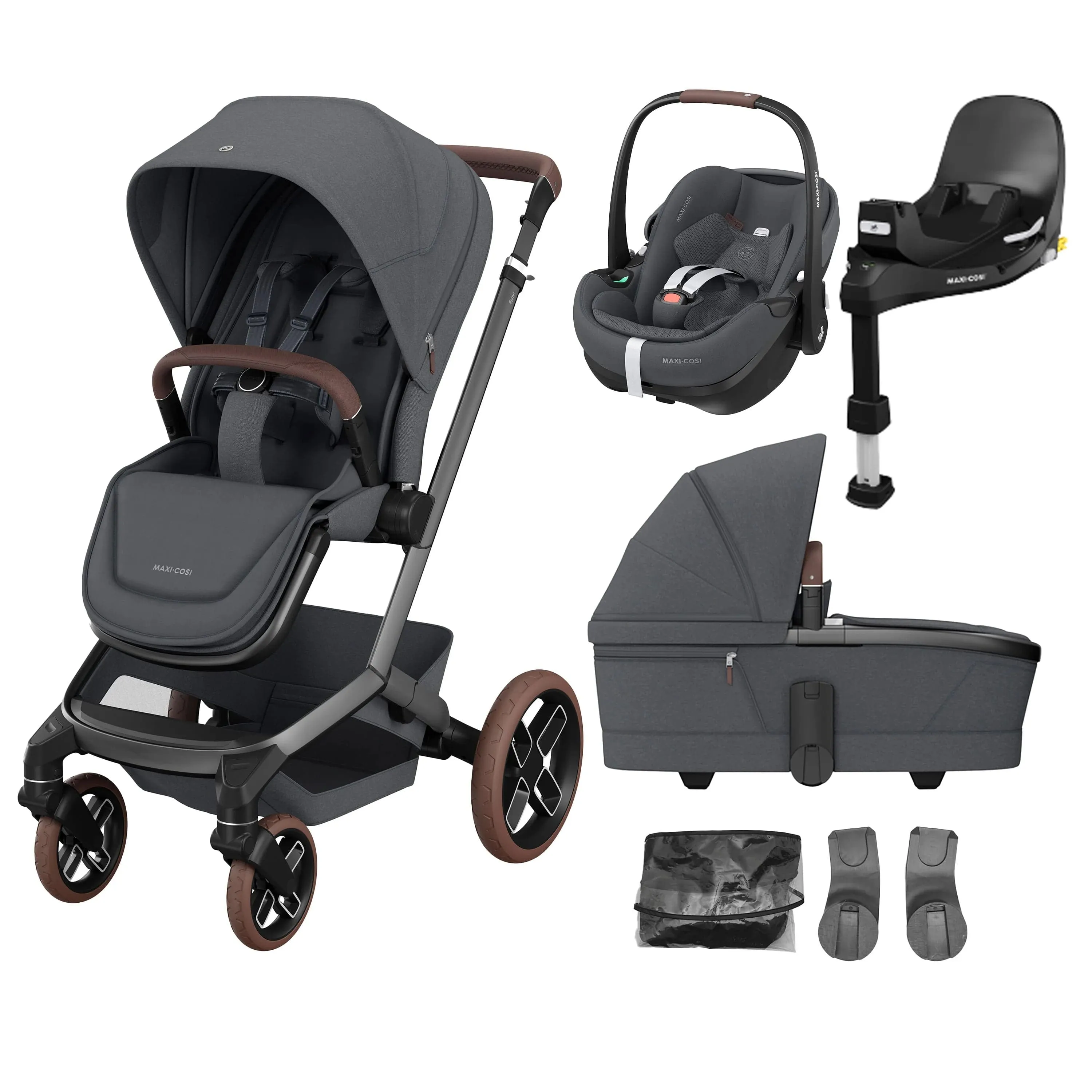 Maxi Cosi FAME Travel System - Twillic Graphite