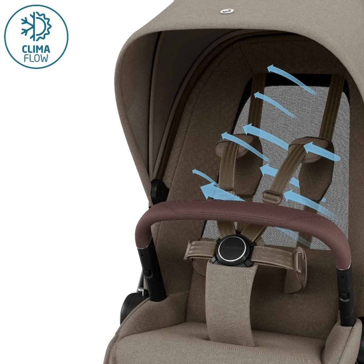 Maxi Cosi FAME Travel System - Twillic Truffle (with Black Wheels)
