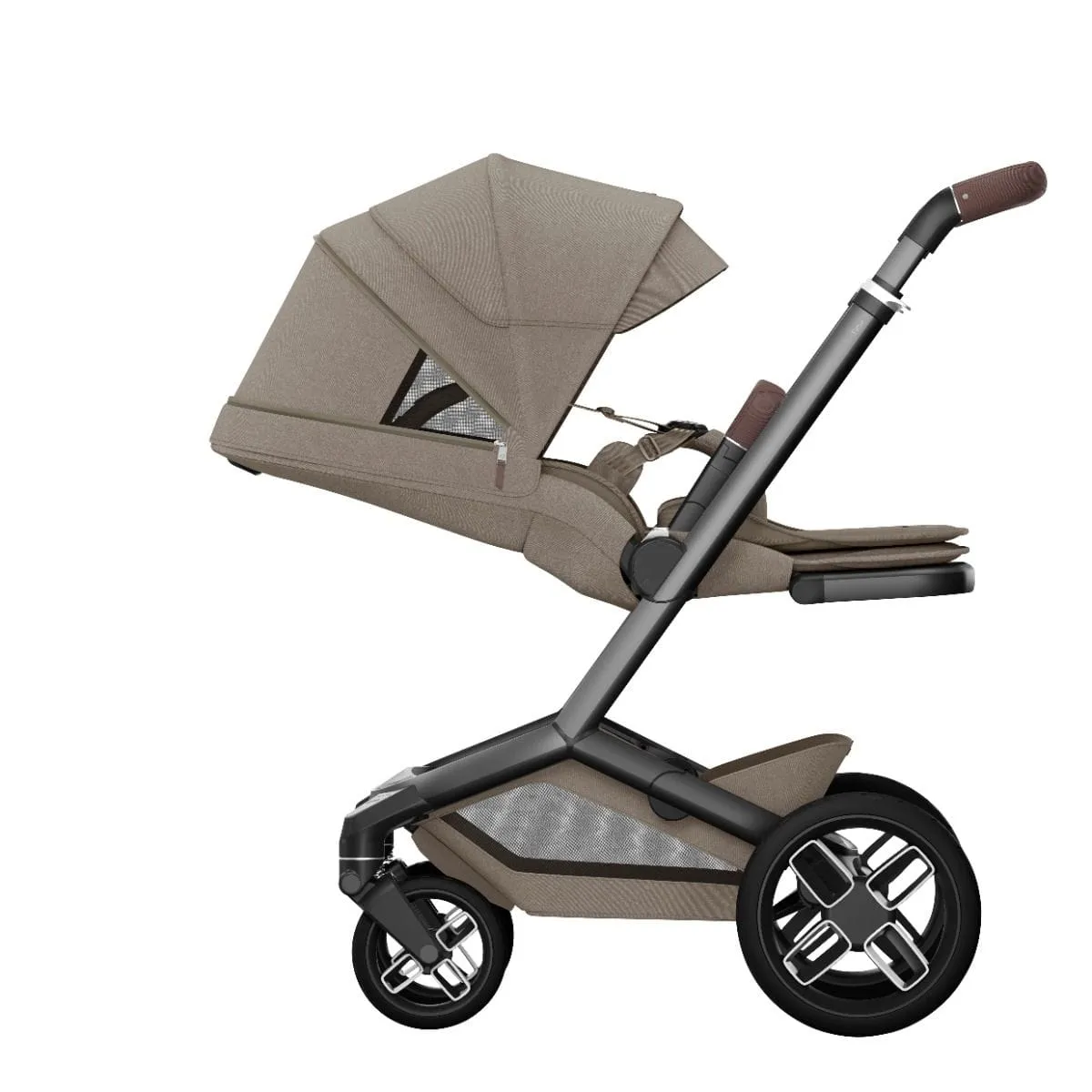Maxi Cosi FAME Travel System - Twillic Truffle (with Black Wheels)