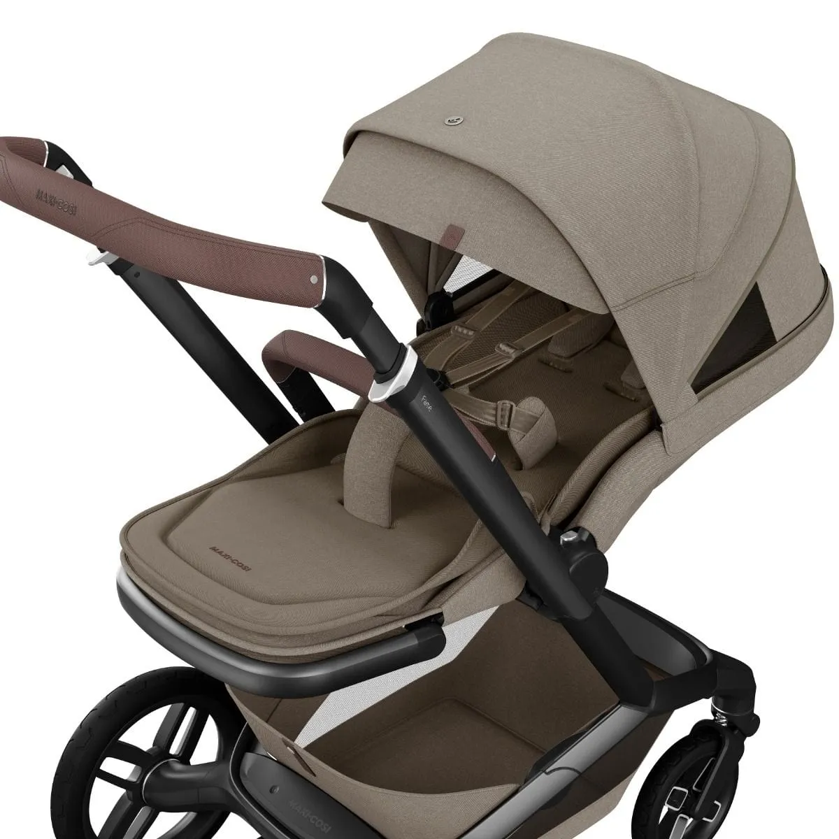 Maxi Cosi FAME Travel System - Twillic Truffle (with Black Wheels)