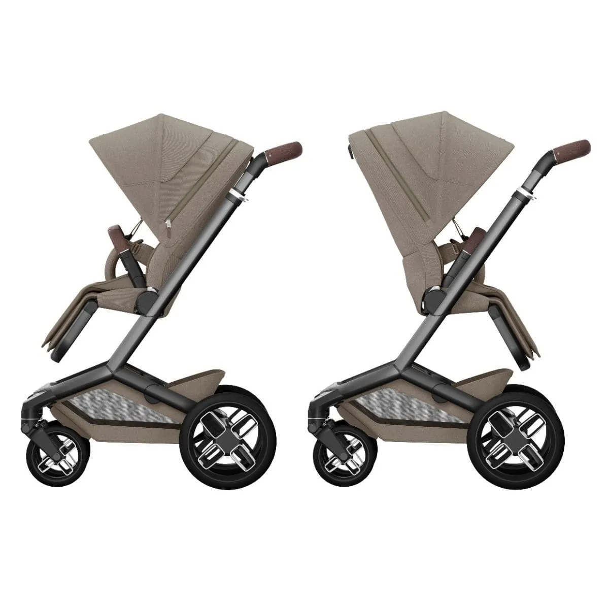 Maxi Cosi FAME Travel System - Twillic Truffle (with Black Wheels)