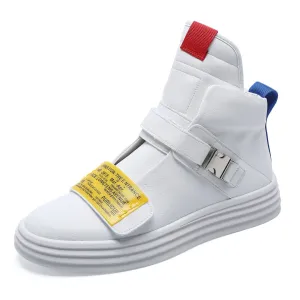 Men Fashion Ankle Boots Spring Autumn High Top Breathable Casual Shoes Luxury Brand Male Sneakers Ankle Boots