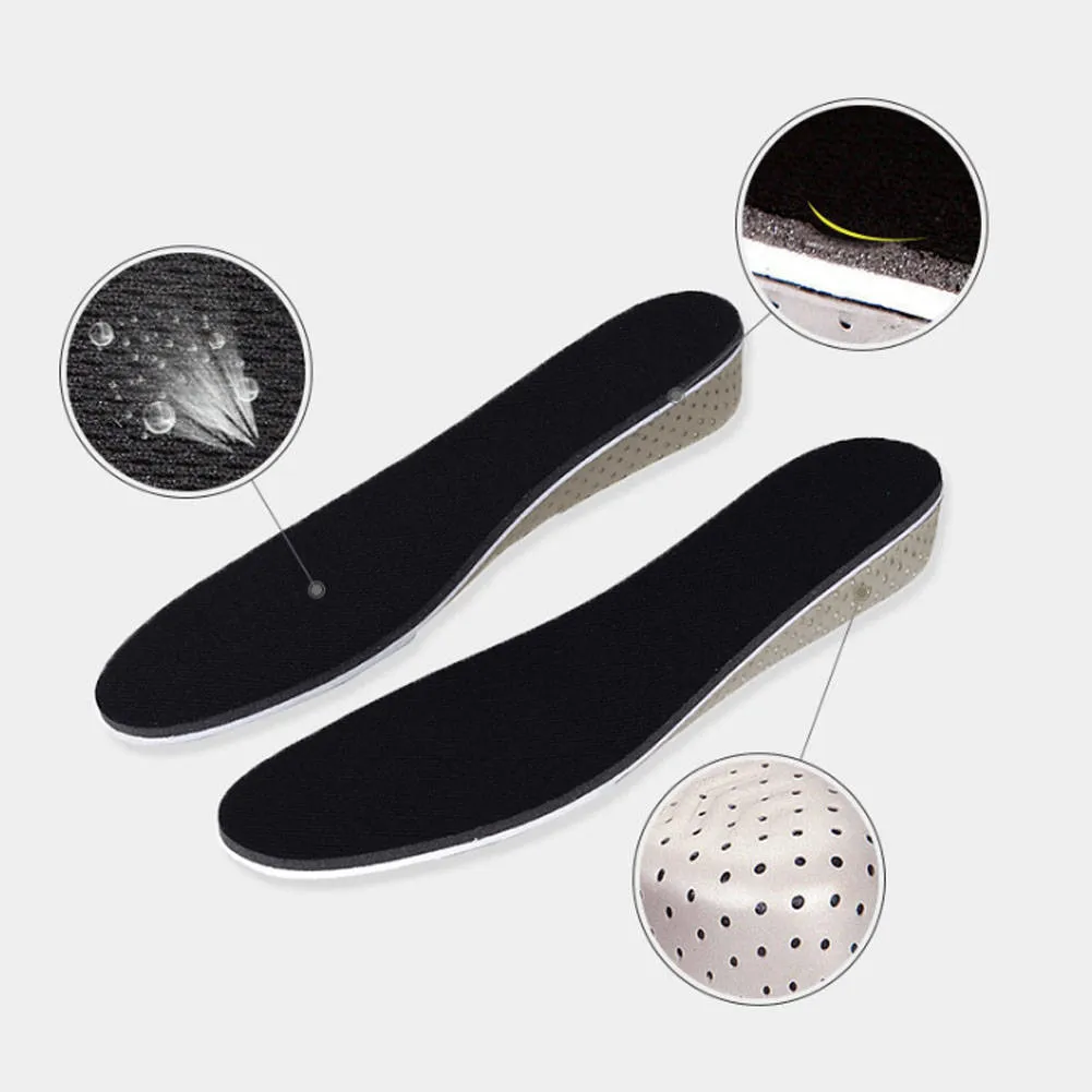 Men Women Increase Height High Full Insoles Memory Shoe Inserts Cushion Pad