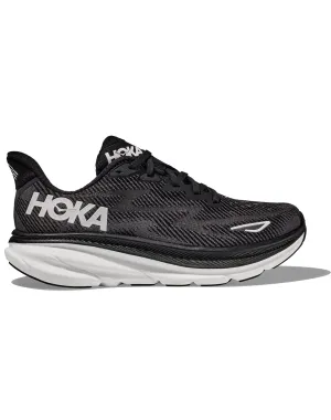 Men's Clifton 9 Black / White || Hommes Hoka Clifton 9 Black / White