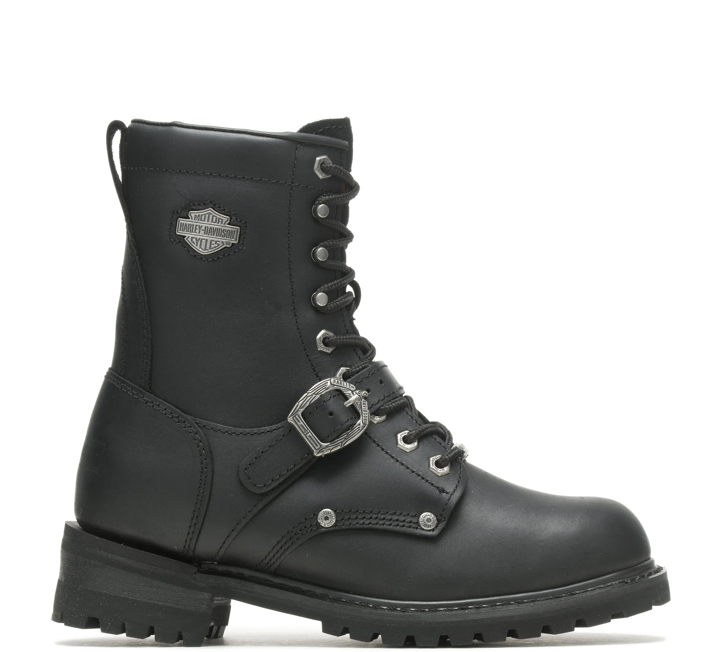 Men's Faded Glory Leather Riding Boots - Black