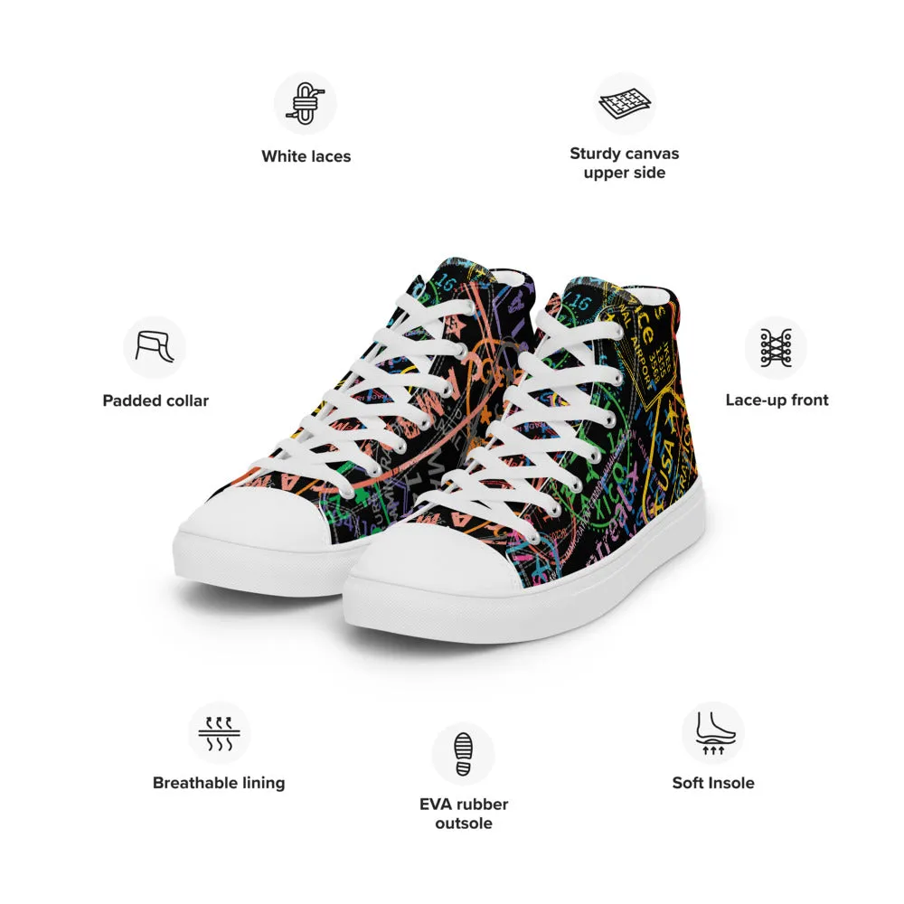 Men’s Passport Stamps Shoes (Dark)