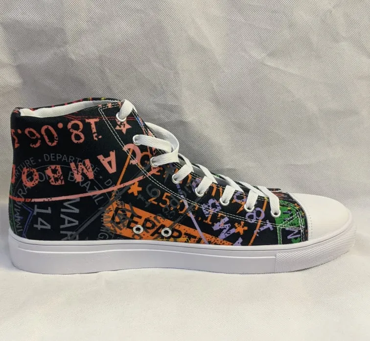Men’s Passport Stamps Shoes (Dark)