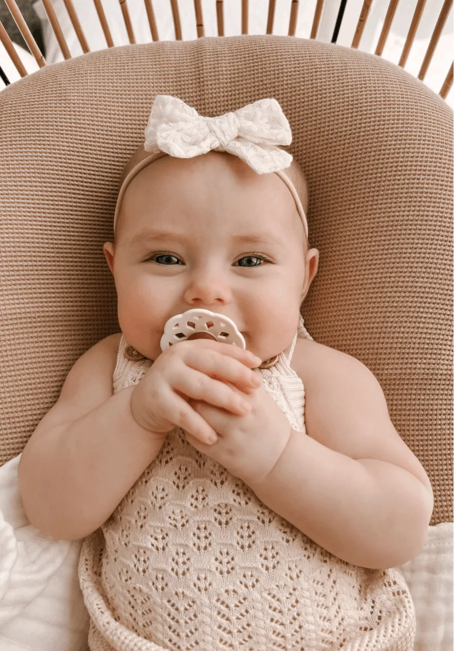 Miann & Co Baby - Knit Strap Bodysuit - Tofu Crochet