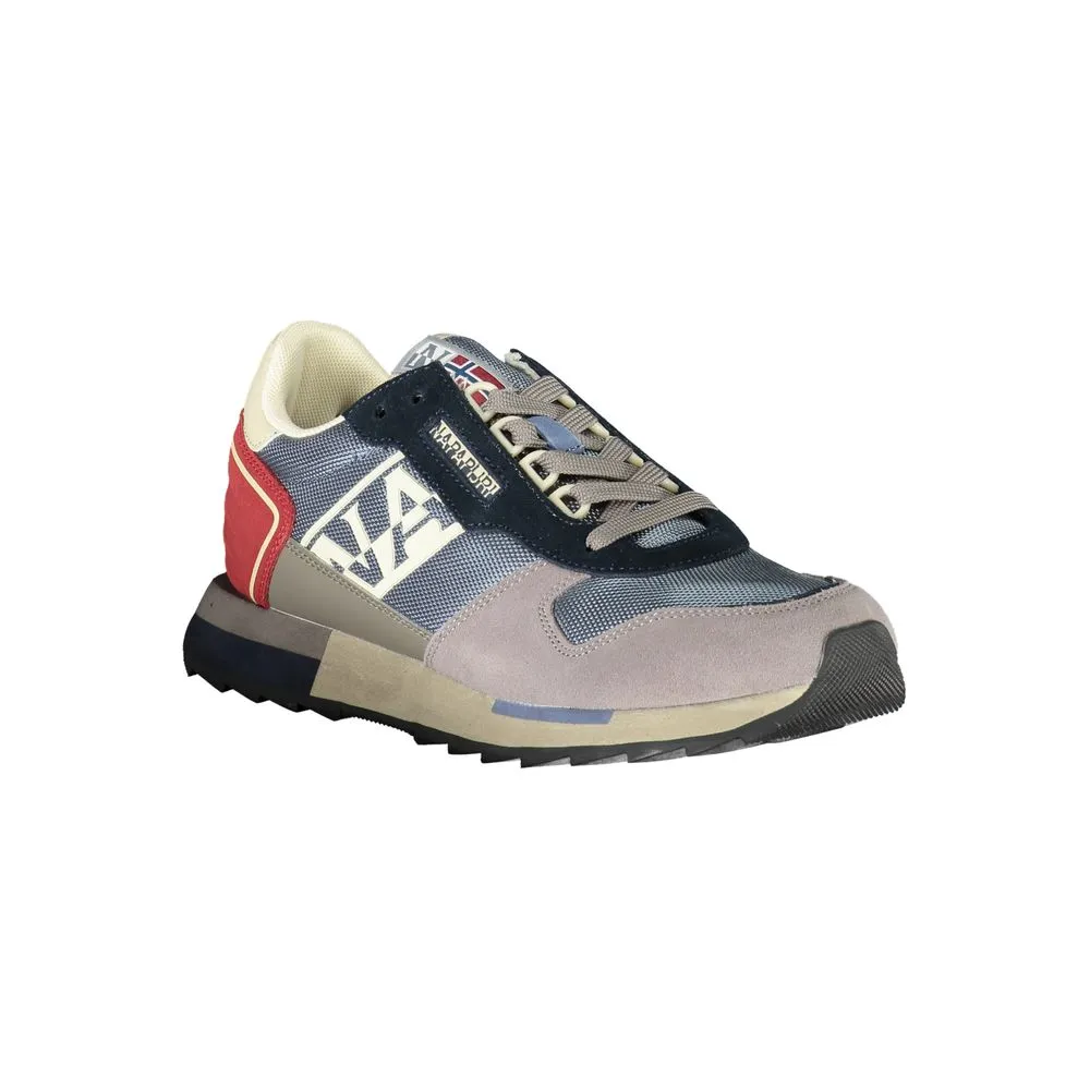 Napapijri Gray Leather Men Sneaker