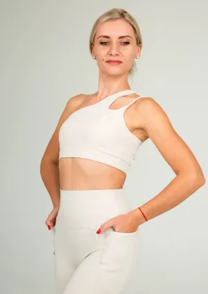 NEW ARRIVAL ''Peace''  ivory - 2 piece Yoga Set (Top Leggings)