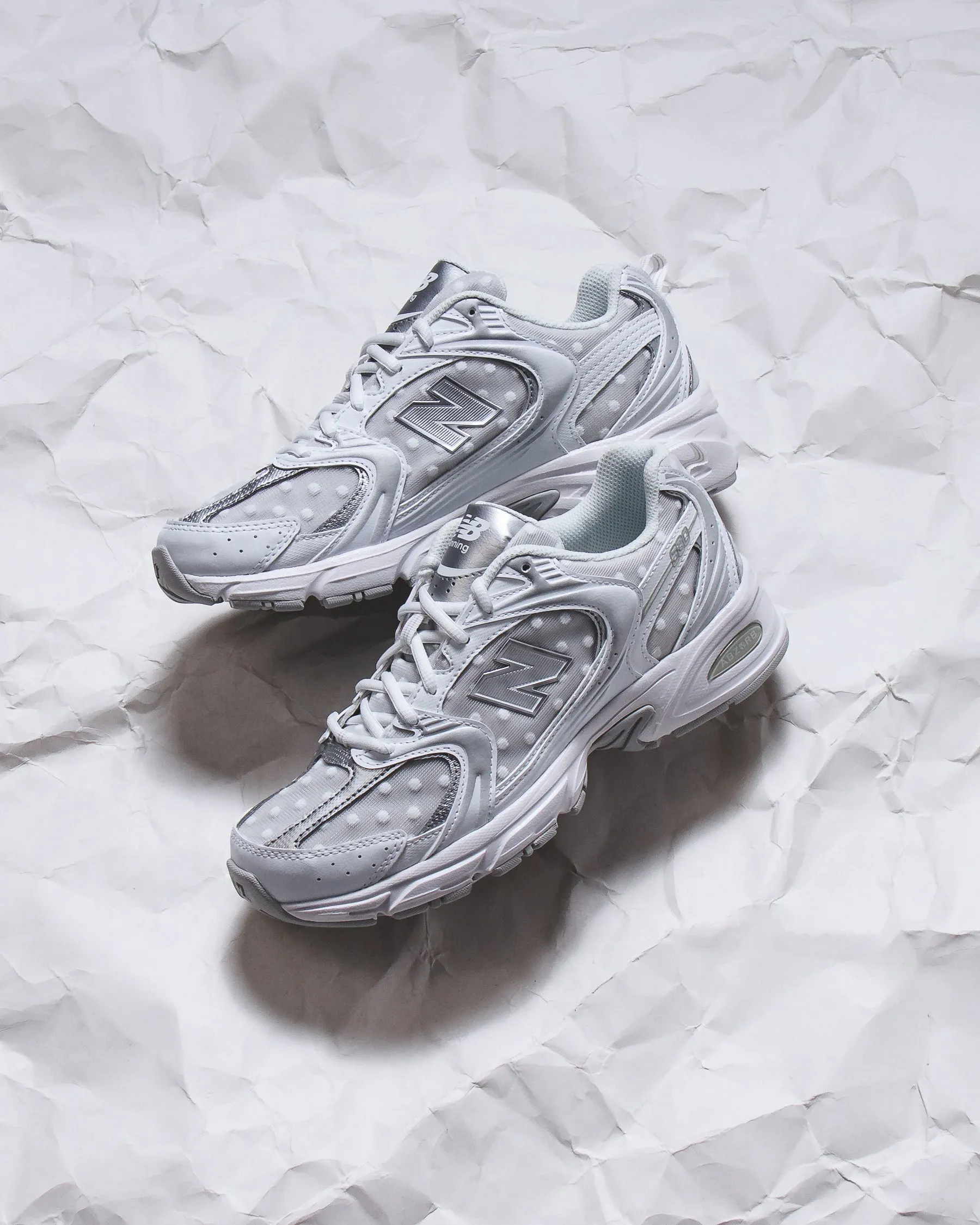 New Balance Unisex 530 White Silver Metallic U530HFW