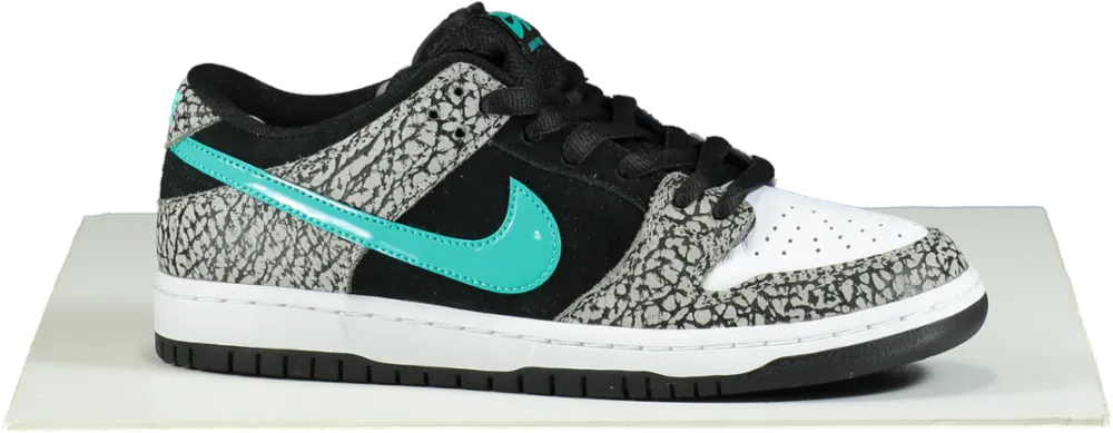 Nike BQ6817 Grey/Clear Jade-Black Dunk Low Pro Trainers UK 6.5 👟
