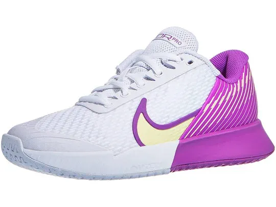 Nike Vapor Pro 2 White/Citron/Earth Women's Tennis Shoes - 2023 NEW ARRIVAL